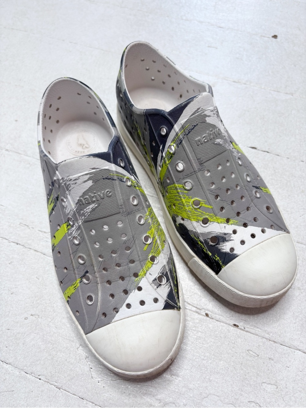 Native Shoes Jefferson Multicolor Slip On Waterproof Shoes Size 3